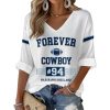 Forever Cowboy Rest In Peace 94 Marshawn Kneeland Waffle Long Sleeve Shirt 3