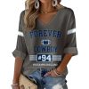 Forever Cowboy Rest In Peace 94 Marshawn Kneeland Waffle Long Sleeve Shirt 4
