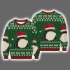 Frog Wearing Santa Hat Ugly Christmas Sweater