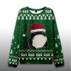 Frog Wearing Santa Hat Ugly Christmas Sweater