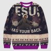 Funny Biblical Figure Has Your Back Ugly Christmas Sweater 2