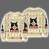 Funny Cat Smoking Cigarette Meme Ugly Christmas Sweater