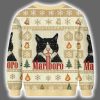 Funny Cat Smoking Cigarette Meme Ugly Christmas Sweater 3