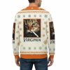 Funny Cat Smoking Meme Virginia Ugly Christmas Sweater 2
