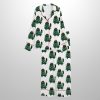 Funny Christmas Cat In Tree Costume Cute Holiday Satin Pajama Set 3