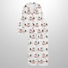 Funny Christmas Santa Claus Im Laying On Your Present Satin Pajama Set 3