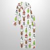 Funny Coquette Christmas Grnch Santa Reindeer Snowman Satin Pajama Set 3