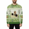 Funny Cute Rat Weightlifting Meme Ugly Christmas Sweater