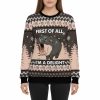 Funny Hippo First Of All Im A Delight Ugly Christmas Sweater 3