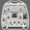 Funny Melancholy Cat You Only Live Once Thank Fcking God Ugly Christmas Sweater 3