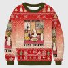 Funny More Spaghetti Less Upsetti Goose Ugly Christmas Sweater 2