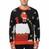 Funny Santa Light Ugly Christmas Sweater
