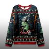 Funny Witch Frog Ride Ugly Christmas Sweater