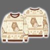 Ghost Cat Meme Ugly Christmas Sweater