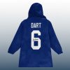 Giants Jaxson Dart 6 Signature Unisex Blanket Hoodie 3