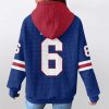 Giants Jaxson Dart 6 Waffle Hoodie 3