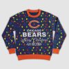Go Bears Merry Christmas Lights Ugly Sweater