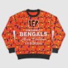 Go Bengals Merry Christmas Lights Ugly Sweater