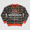 Go Bengals Merry Christmas Lights Ugly Sweater 2