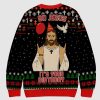 Go Biblical Figure Its Your Birthday Ugly Christmas Sweater 3