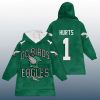 Go Birds Eagles Jalen Hurts 1 Unisex Blanket Hoodie