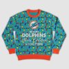 Go Dolphins Merry Christmas Lights Ugly Sweater