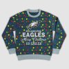 Go Eagles Merry Christmas Lights Ugly Sweater