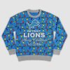 Go Lions Merry Christmas Lights Ugly Sweater