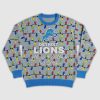 Go Lions Merry Christmas Lights Ugly Sweater 2