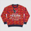 Go Texans Merry Christmas Lights Ugly Sweater 2