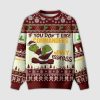 Grnch If You Don't Like Commanders Merry Kissyass Ugly Christmas Sweater