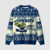 Grnch If You Don't Like Cowboys Merry Kissyass Ugly Christmas Sweater