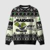 Grnch If You Don't Like Raiders Merry Kissyass Ugly Christmas Sweater