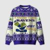 Grnch If You Don't Like Ravens Merry Kissyass Ugly Christmas Sweater
