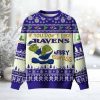 Grnch If You Don't Like Ravens Merry Kissyass Ugly Christmas Sweater 2