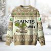 Grnch If You Don't Like Saints Merry Kissyass Ugly Christmas Sweater 2