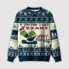 Grnch If You Don't Like Texans Merry Kissyass Ugly Christmas Sweater