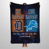 He Loves Tigers She Loves Lions Customized Blanket
