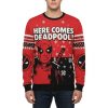 Here Comes Deadpool Ugly Christmas Sweater