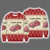 I Can't Drive Funny Hamster Meme Ugly Christmas Sweater
