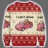 I Cant Drive Funny Hamster Meme Ugly Christmas Sweater 3