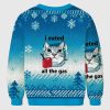 I Eated All The Gas Cat Funny Ugly Christmas Sweater 3