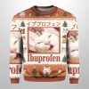 Ibuprofen Meme Cat Christmas Ugly Sweater 2