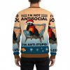 Im Not Antisocial Black Cat Meme Ugly Christmas Sweater 2