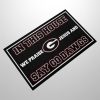 In This House We Praise Jesus And Say Go Dawgs Doormat 2
