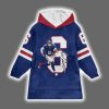 JD 6 New York Football Signature Unisex Blanket Hoodie 2