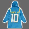 JH 10 Los Angeles Football Unisex Blanket Hoodie 3
