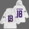 J.J 18 Minnesota Football Signature Unisex Blanket Hoodie