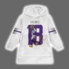 JJ 18 Minnesota Football Signature Unisex Blanket Hoodie 2