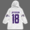 JJ 18 Minnesota Football Signature Unisex Blanket Hoodie 3